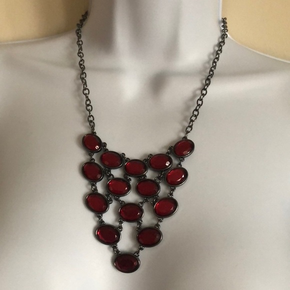 Red Stone Necklace - Picture 1 of 2